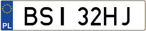 Trailer License Plate